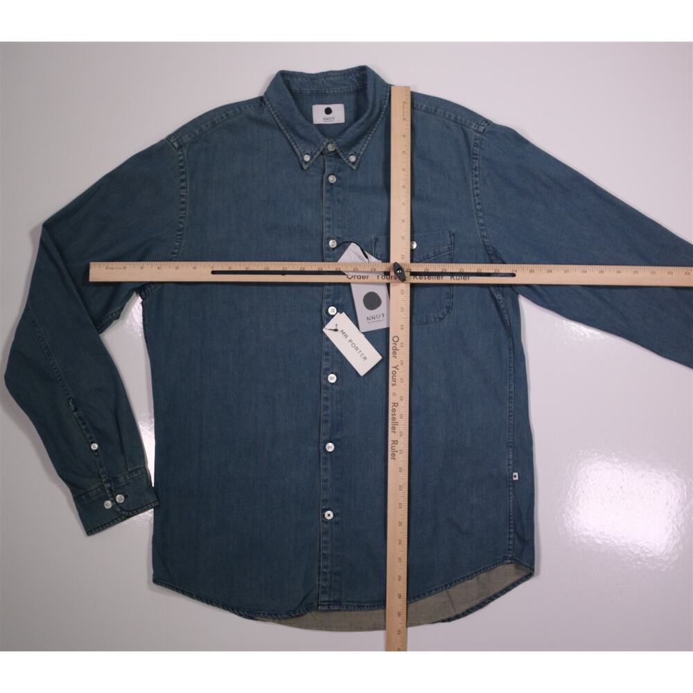 NN07 New Derek 5756 Denim Button-Up Shirt Men's XL New! - Picture 3 of 8